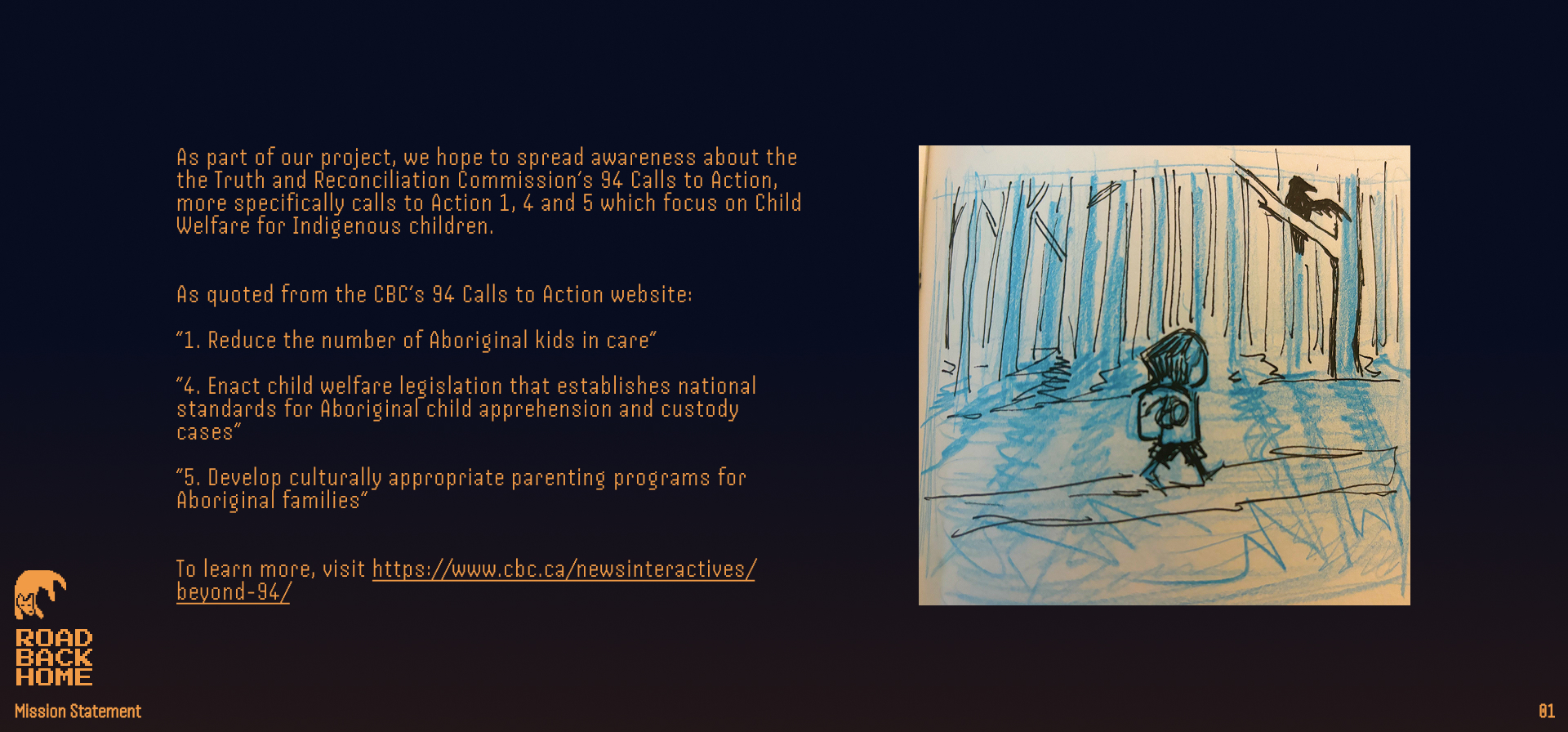 Slide 02 of the road back home